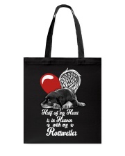 Rottweiler Half Heart 190918 Tote Bag thumbnail