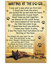 Belgian Shepherd Waiting at The Door 11x17 Poster front