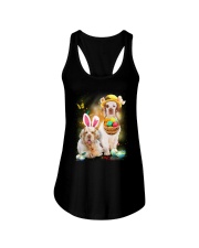 Clumber Spaniel Happy Easter Day 2601 Ladies Flowy Tank thumbnail