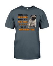 Pug I Will Be Watching 1401 Classic T-Shirt thumbnail