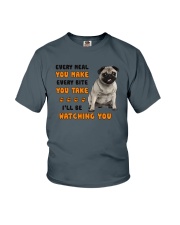 Pug I Will Be Watching 1401 Youth T-Shirt thumbnail