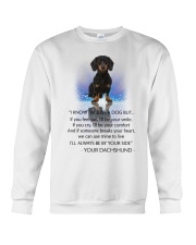 Dachshund and heart Crewneck Sweatshirt thumbnail