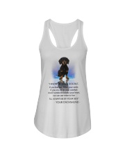 Dachshund and heart Ladies Flowy Tank thumbnail