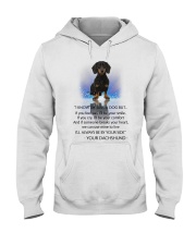 Dachshund and heart Hooded Sweatshirt thumbnail