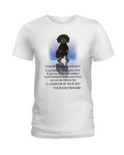 Dachshund and heart Ladies T-Shirt thumbnail