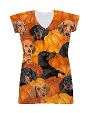 Dachshund Pumpkin All-over Dress thumbnail