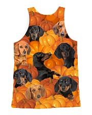 Dachshund Pumpkin All-over Unisex Tank back
