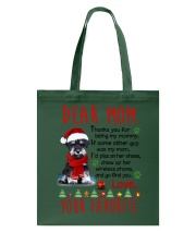 Miniature Schnauzer Mommy Christmas Tote Bag thumbnail