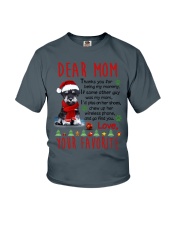Miniature Schnauzer Mommy Christmas Youth T-Shirt thumbnail