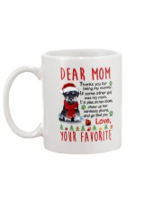 Miniature Schnauzer Mommy Christmas Mug back