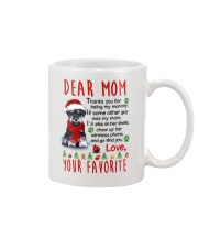 Miniature Schnauzer Mommy Christmas Mug front