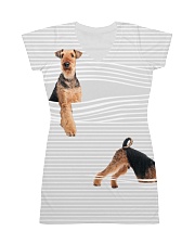 Airedale Terrier stripped All-over Dress thumbnail