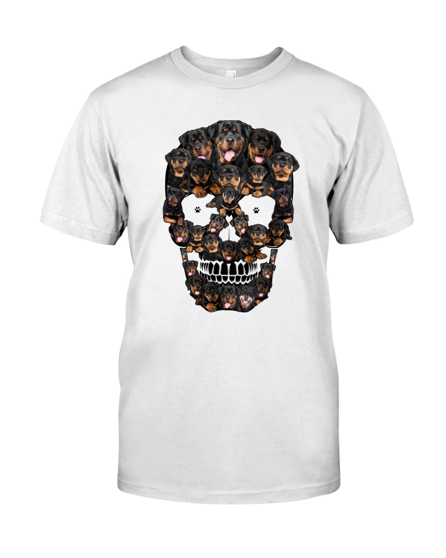 Rottweiler Skull 1012 Classic T-Shirt