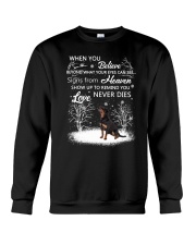 Rottweiler Love never dies 2210 Crewneck Sweatshirt front