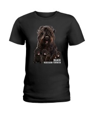 Black Russian Terrier Awesome Family 0501 Ladies T-Shirt thumbnail