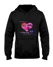 Dog Mom 1210 Hooded Sweatshirt front