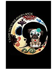 Pug Love Moon 16x24 Poster front