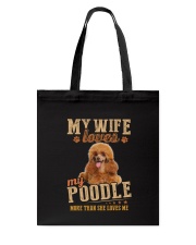 Loves My Poodle Tote Bag thumbnail