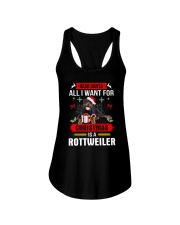 Rottweiler Christmas Ladies Flowy Tank thumbnail