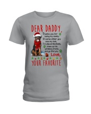 Rottweiler Daddy Christmas Ladies T-Shirt thumbnail