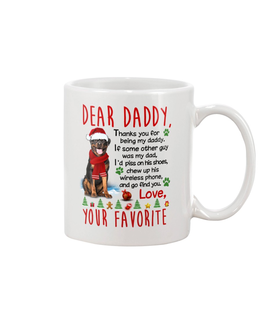 Rottweiler Daddy Christmas Mug