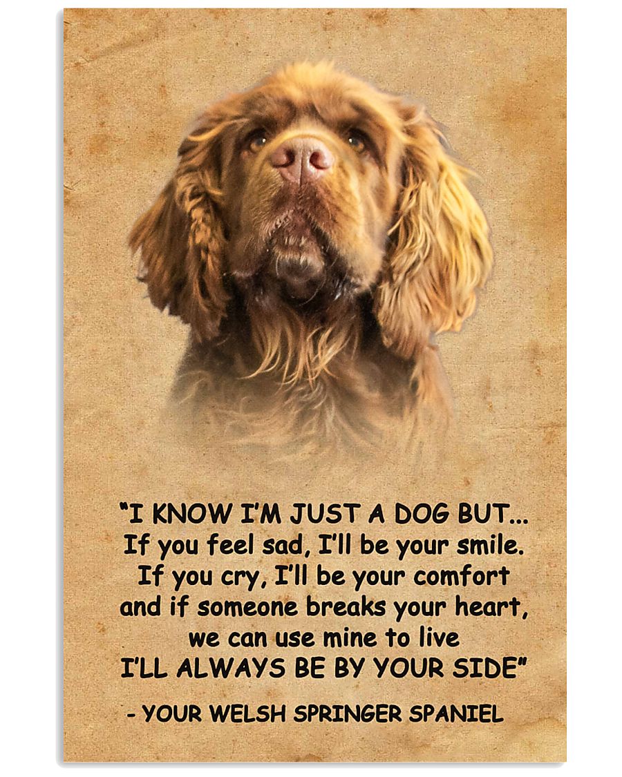 Sussex Spaniel I Know Im Just A Dog Poster 1401 11x17 Poster