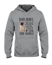 Pug Dear Daddy 1801 Hooded Sweatshirt thumbnail