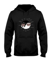 Funny Pug Ying Yang 1209 Hooded Sweatshirt thumbnail