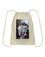 Pug Newspapers Poster 0501 Drawstring Bag thumbnail