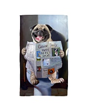 Pug Newspapers Poster 0501 Hand Towel thumbnail