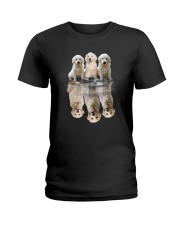 Golden Retriever Dreaming 0110 Ladies T-Shirt thumbnail