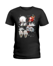EROS American Eskimo Dog Reindeers Ladies T-Shirt thumbnail