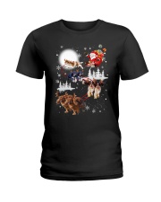 Cavalier King Charles Spaniel Reindeers 1909 Ladies T-Shirt thumbnail