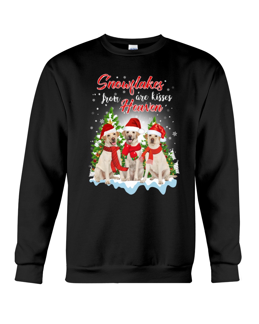 Labrador Retriever Snowflakes Are Kisses 0510 Crewneck Sweatshirt