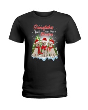 Labrador Retriever Snowflakes Are Kisses 0510 Ladies T-Shirt thumbnail