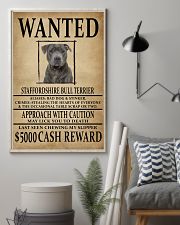 Staffordshire Bull Terrier Wanted Poster 2201 11x17 Poster lifestyle-poster-1