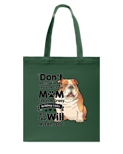 BullDog Crazy dog lady Tote Bag thumbnail