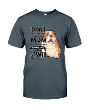 BullDog Crazy dog lady Classic T-Shirt thumbnail