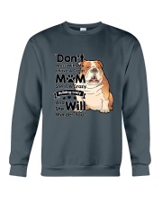 BullDog Crazy dog lady Crewneck Sweatshirt thumbnail