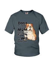 BullDog Crazy dog lady Youth T-Shirt thumbnail