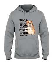 BullDog Crazy dog lady Hooded Sweatshirt thumbnail