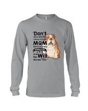 BullDog Crazy dog lady Long Sleeve Tee thumbnail