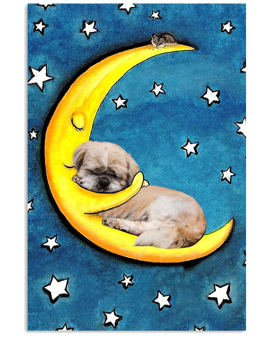 Shih Tzu Sleeping Moon Poster 2201 11x17 Poster