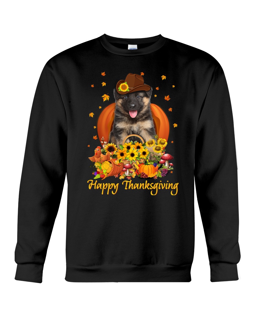 German Shepherd Thanksgiving 1210 Crewneck Sweatshirt