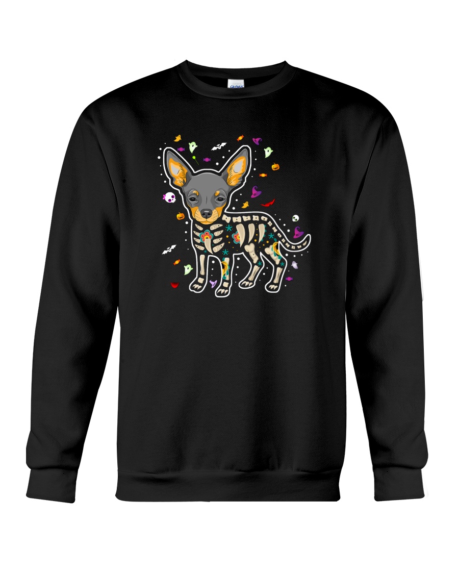 Chihuahua Sugar Skull Crewneck Sweatshirt