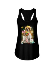 Welsh Springer Spaniel Happy Easter Day 2601 Ladies Flowy Tank thumbnail