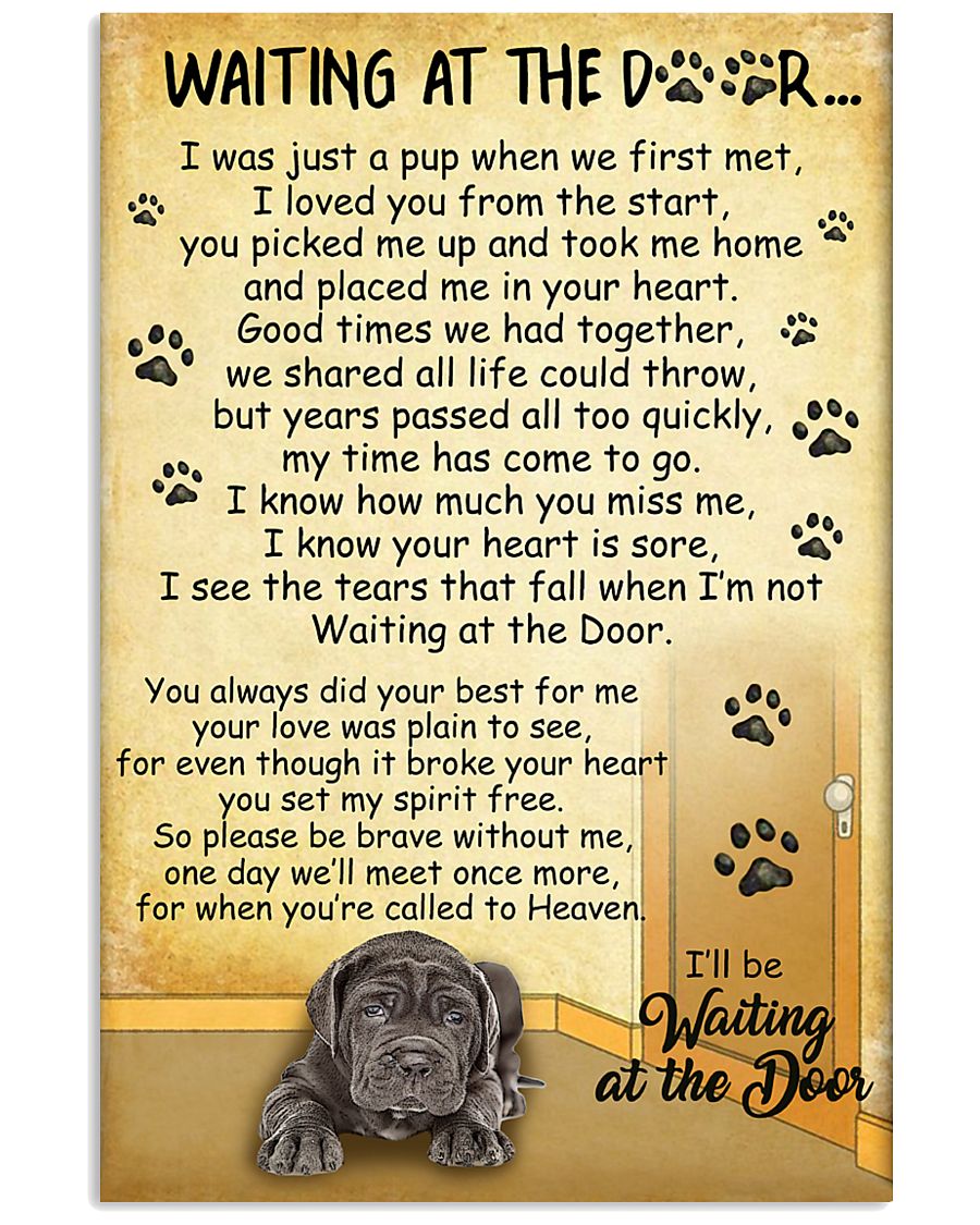 Neapolitan Mastiff Waiting Poster 2301 11x17 Poster