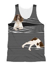 English Springer Spaniel Striped All-over Unisex Tank front