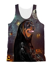 Rottweiler Halloween All-over Unisex Tank front