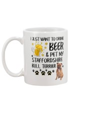 Staffie and Beer 0610 Mug back